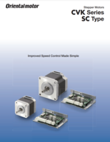 ORIENTAL MOTOR CVK CATALOG CVK SERIES, SC TYPE: STEPPER MOTORS WITH IMPROVED SPEED CONTROL MADE SIMPLE